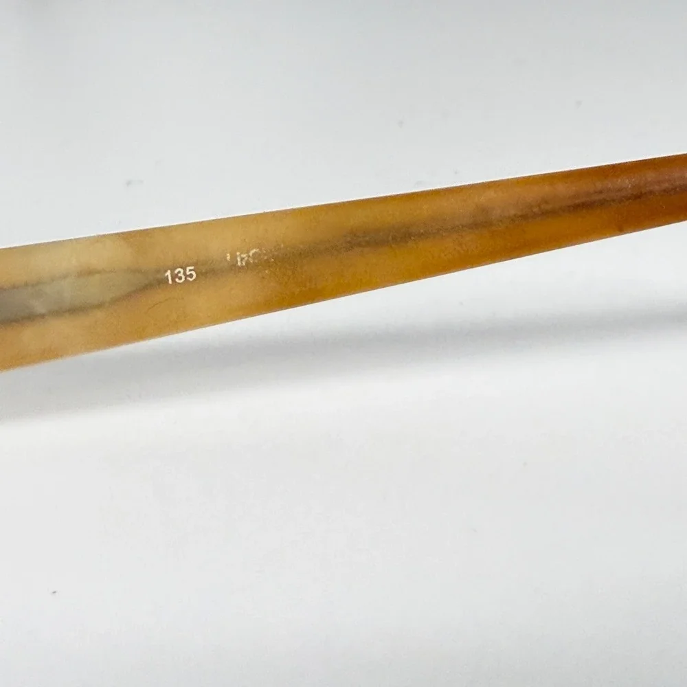 Liz Claiborne Eyeglasses Frames‎ Brown Gold Rectangle L135 49-18-135 23310
